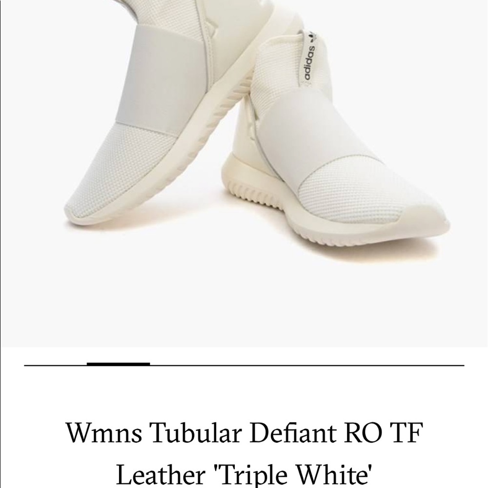 ADIDAS Tubular Defiant RO TF leather triple white